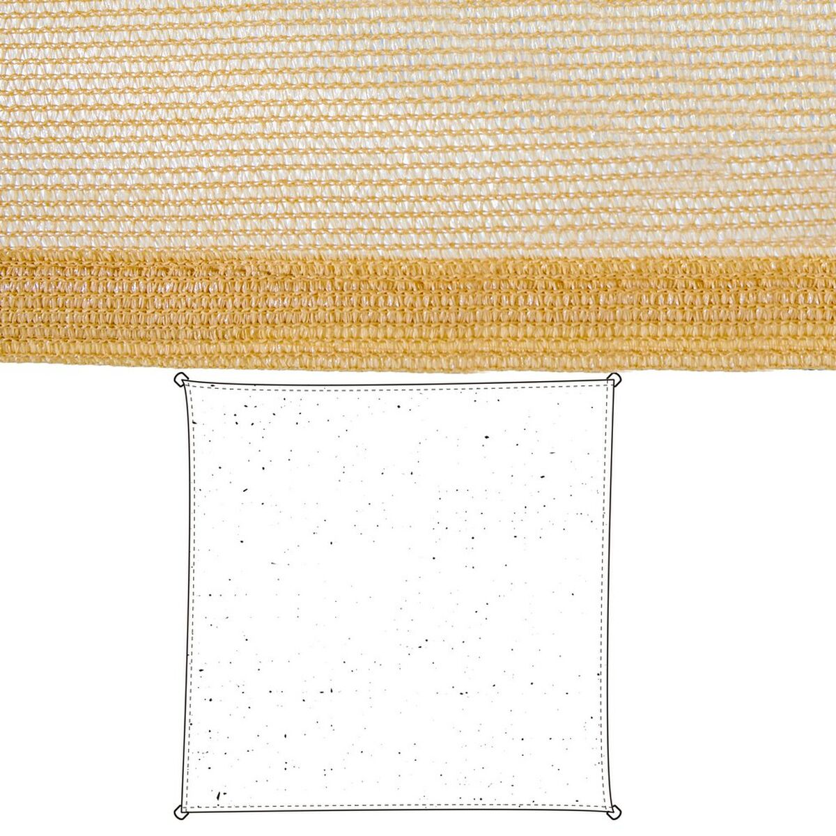 Skugga segel Vela sombreo Beige 500 x 500 x 1 cm 500 x 1 x 500 cm