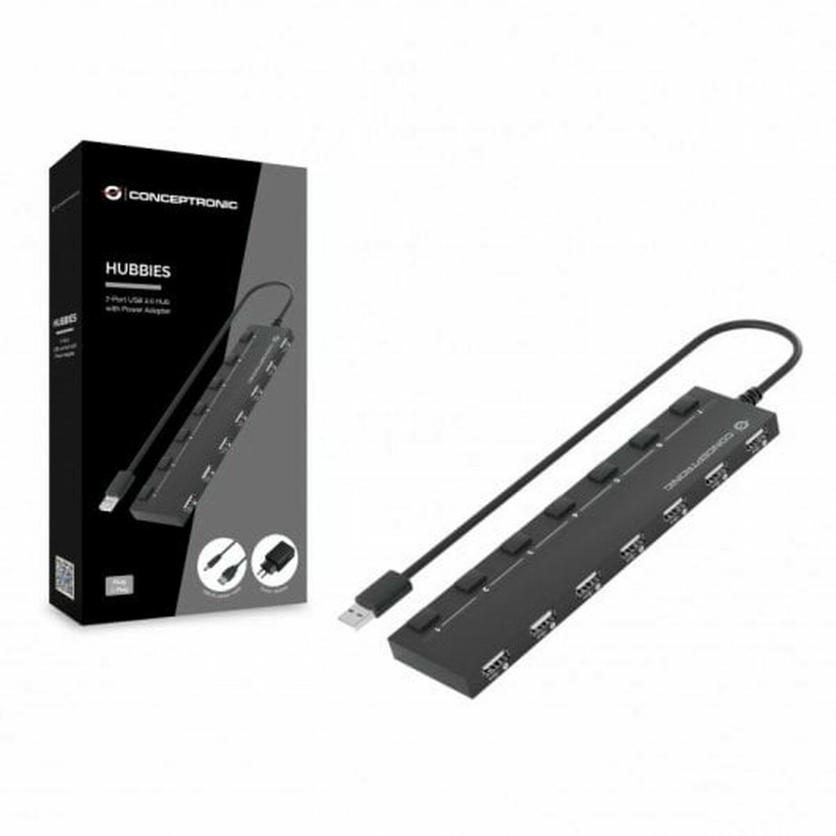 USB-kabel Conceptronic 110516807101 Svart - 3