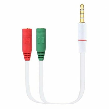 Ljudkabel Jack (3,5 mm) till 2 RCA PcCom