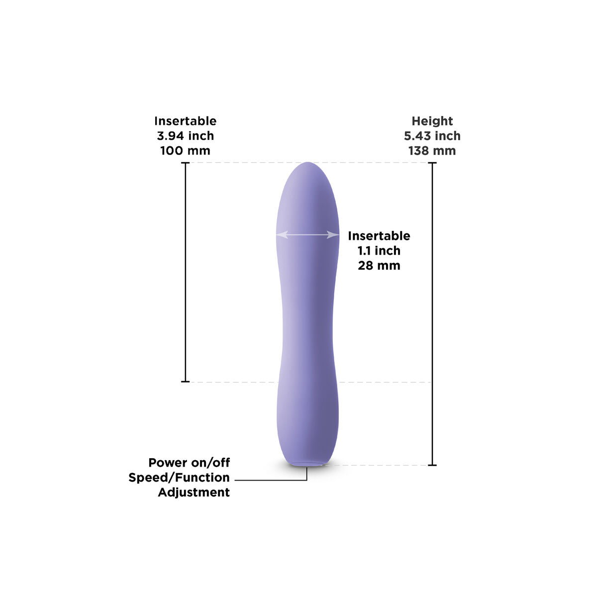 Patronvibrator NS Novelties Inya Purpur - 3