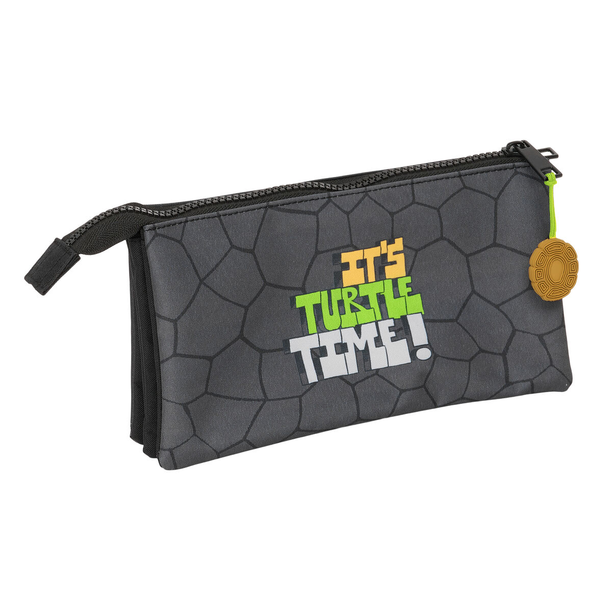 Tredubbel Carry-all Teenage Mutant Ninja Turtles Svart Grå 22 x 12 x 3 cm - 2