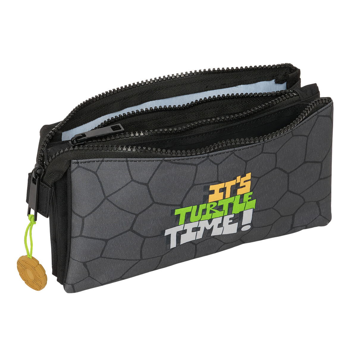 Tredubbel Carry-all Teenage Mutant Ninja Turtles Svart Grå 22 x 12 x 3 cm - 3