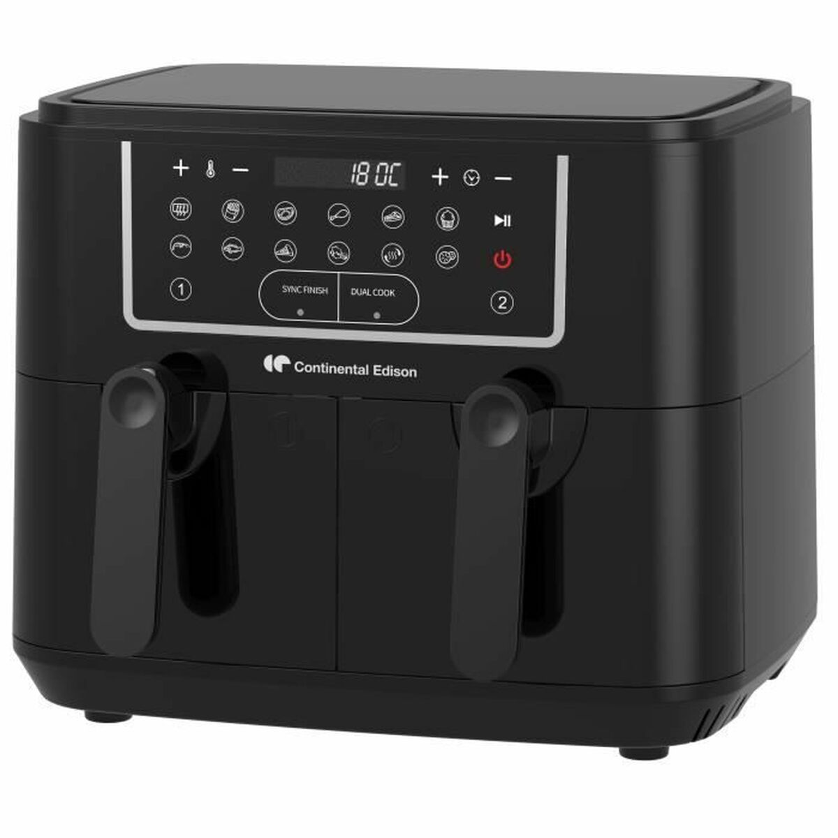 Luftfritös Continental Edison Svart 2400 W 9 L - 4