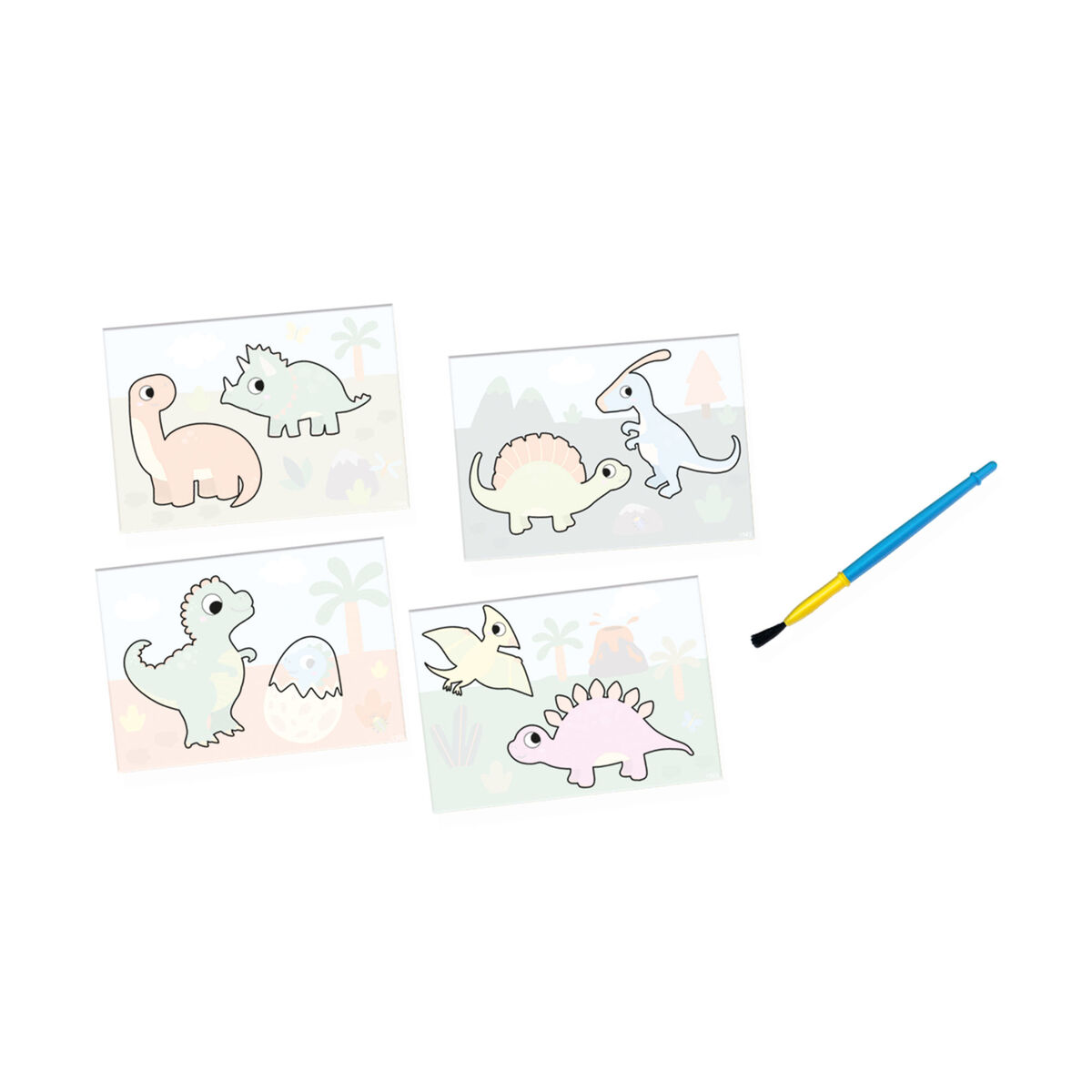 Målarbilder SES Creative Colouring with Water Dinosaurier - 3