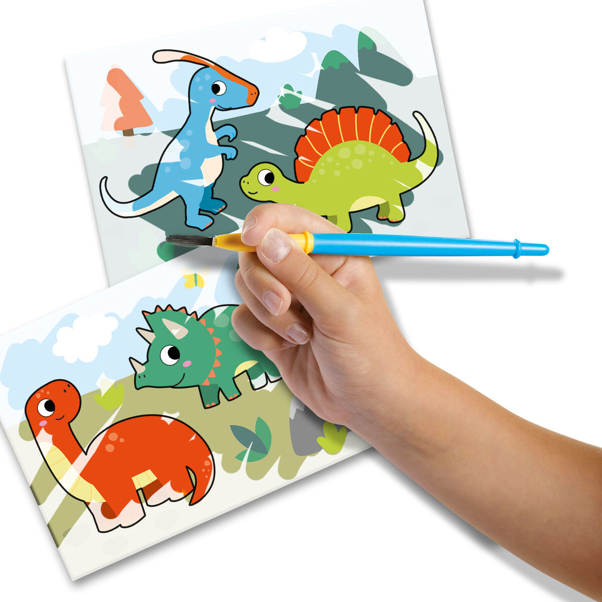 Målarbilder SES Creative Colouring with Water Dinosaurier - 4