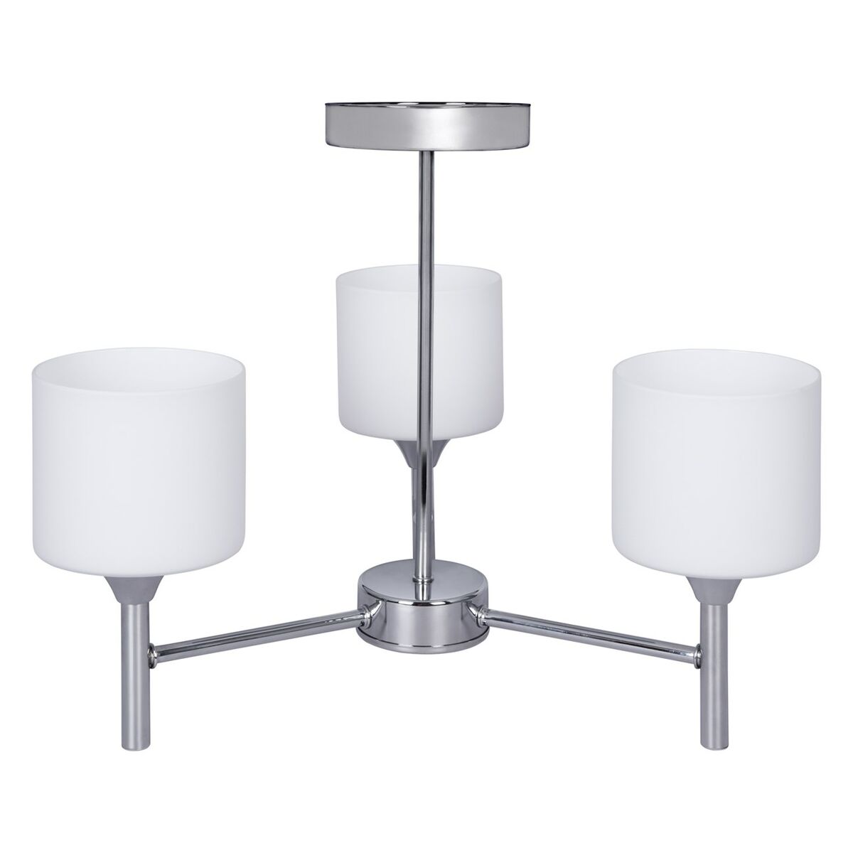 Taklampa Activejet AJE-MIRA 3P Vit Silvrig Metall 40 W