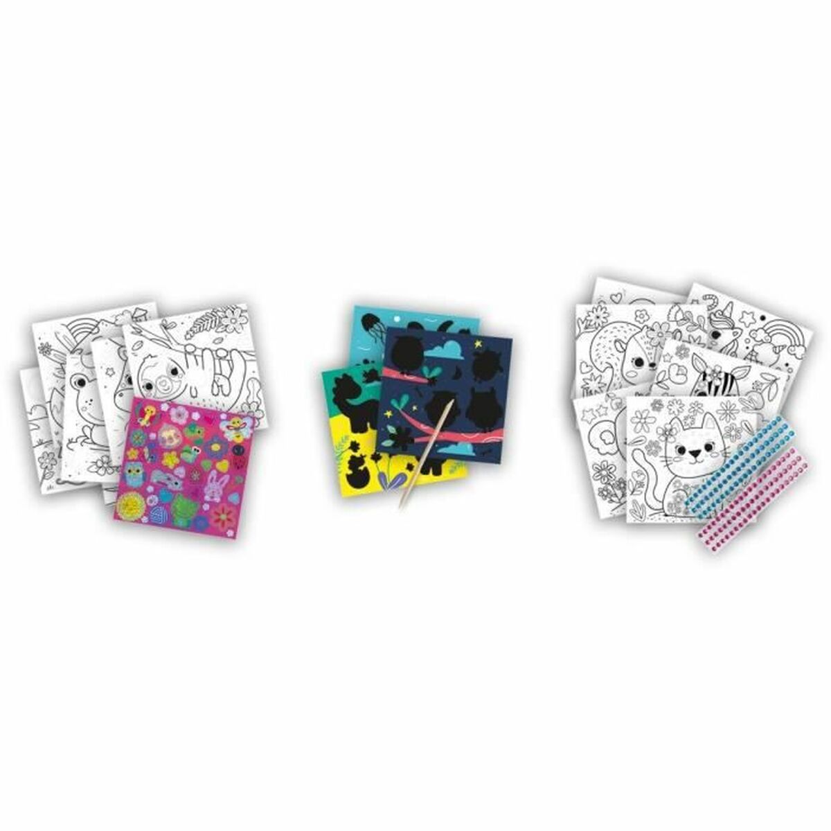Målarbilder SES Creative Activity Colouring Book 3 i 1 Anteckningsbok - 5