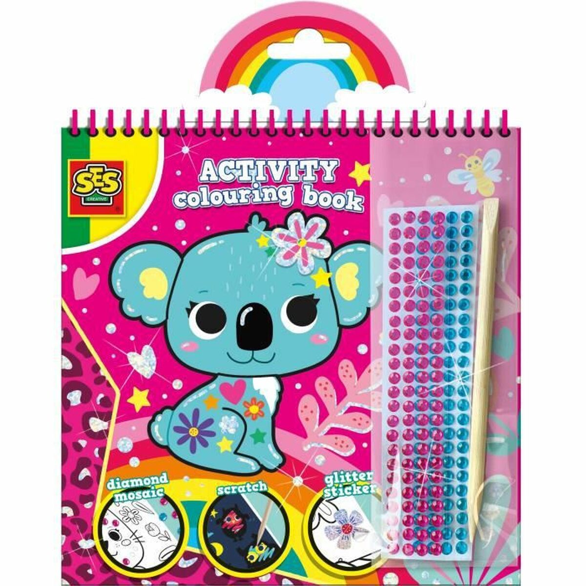 Målarbilder SES Creative Activity Colouring Book 3 i 1 Anteckningsbok - 4