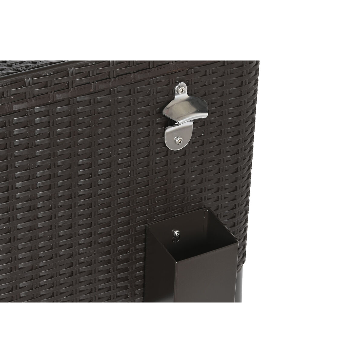 Bärbar kyl DKD Home Decor Brun Metall syntetisk rattan 76 L 83 x 48 x 86 cm - 13