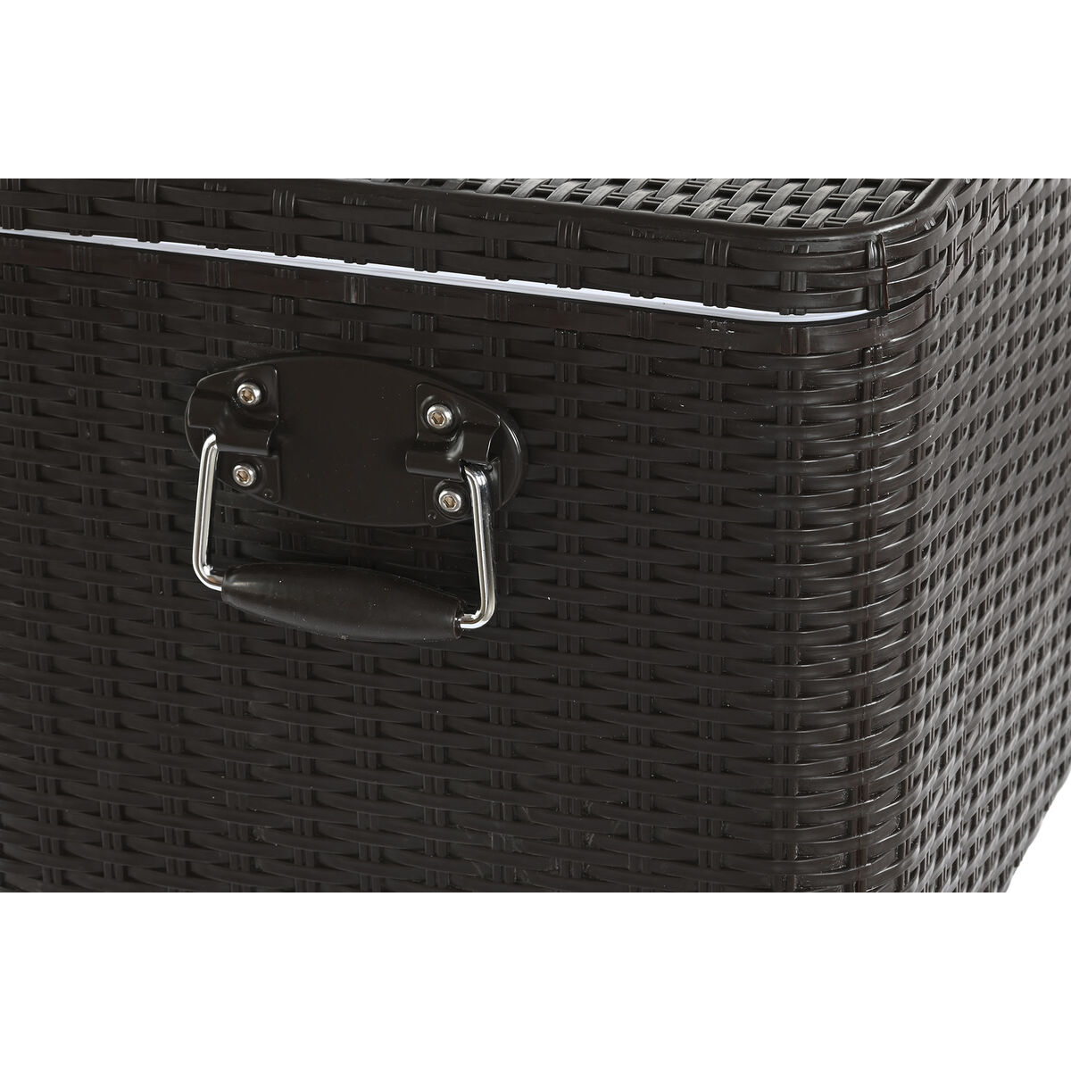 Bärbar kyl DKD Home Decor Brun Metall syntetisk rattan 76 L 83 x 48 x 86 cm - 10