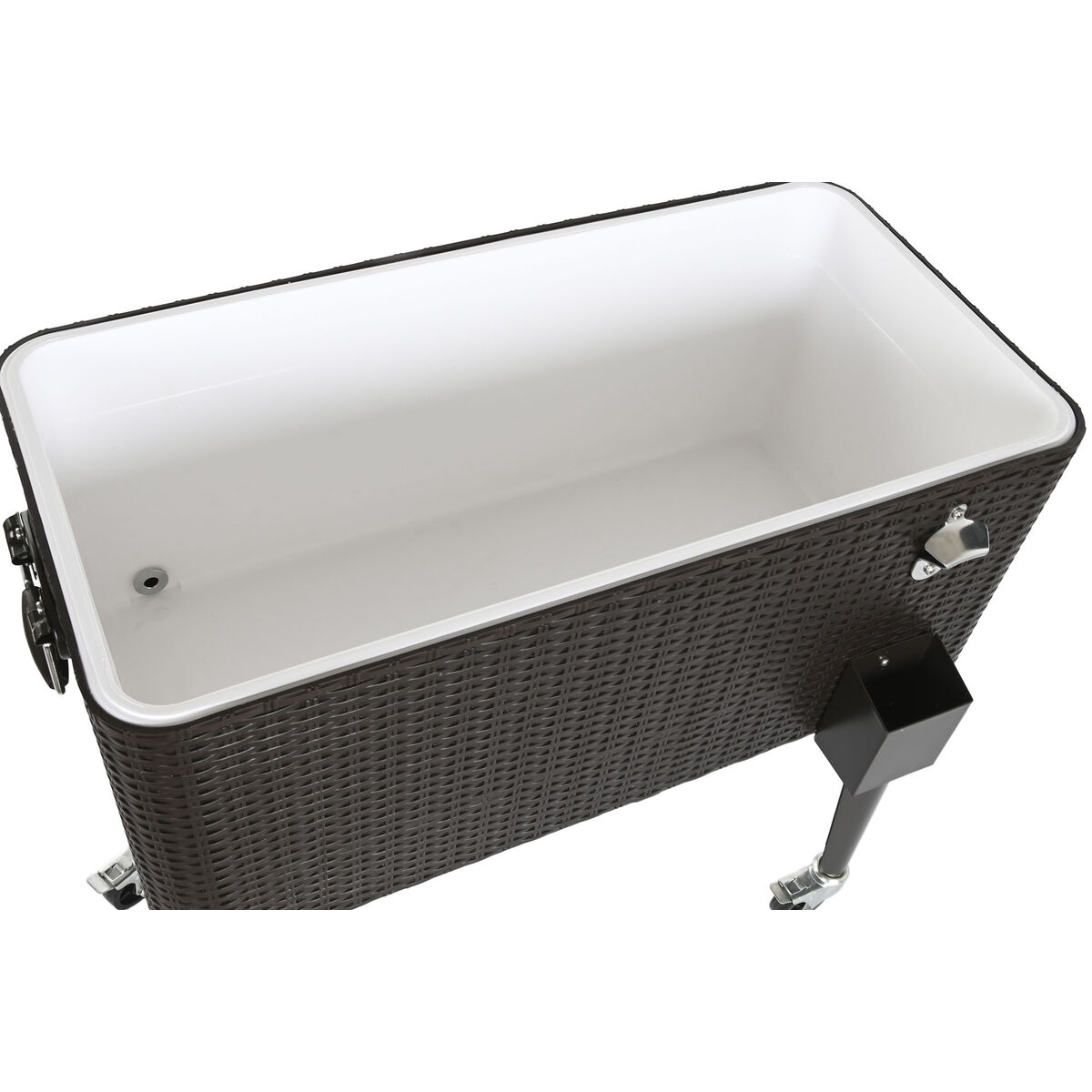 Bärbar kyl DKD Home Decor Brun Metall syntetisk rattan 76 L 83 x 48 x 86 cm - 4