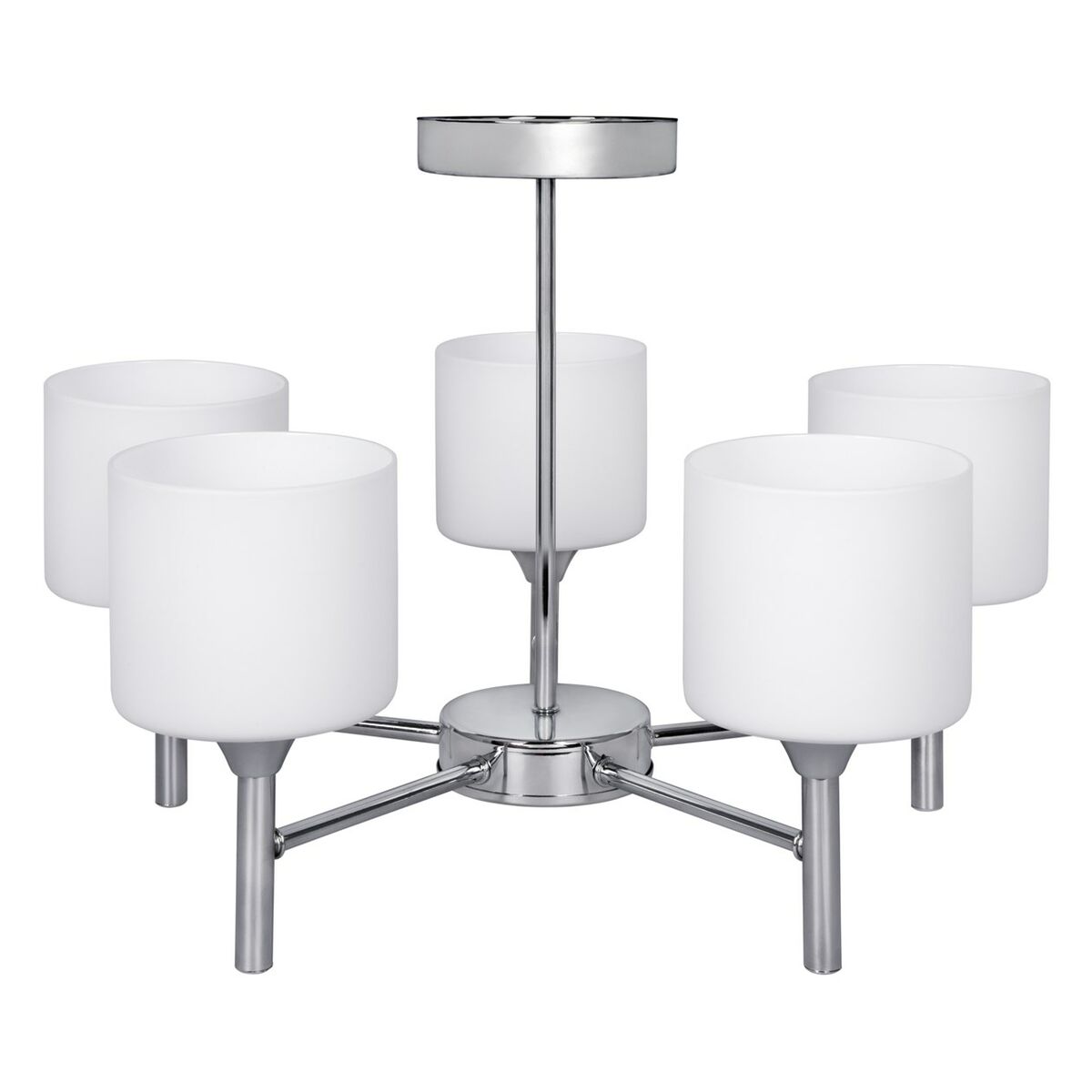 Taklampa Activejet AJE-MIRA 5P Vit Silvrig Metall 40 W 47,5 x 34 x 47,5 cm