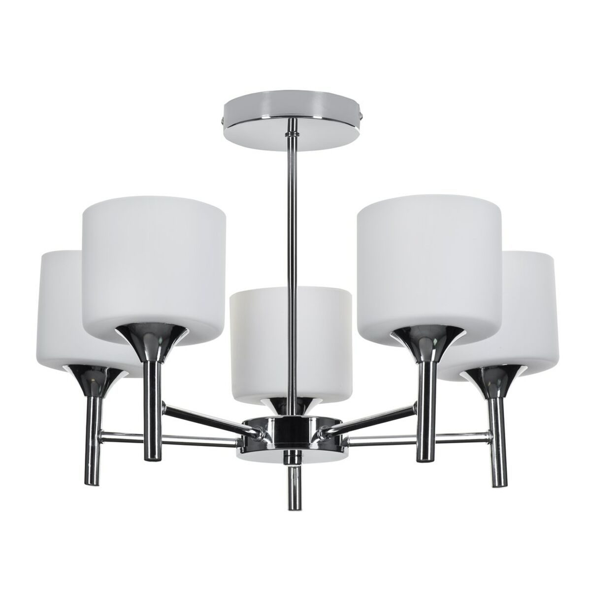 Taklampa Activejet AJE-MIRA 5P Vit Silvrig Metall 40 W 47,5 x 34 x 47,5 cm - 2