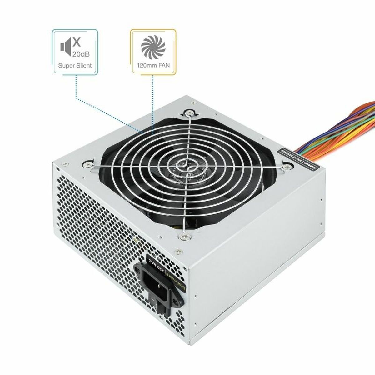 Strömtillförsel TooQ Fonte Ecopower II ATX 500 W RoHS CE - 2