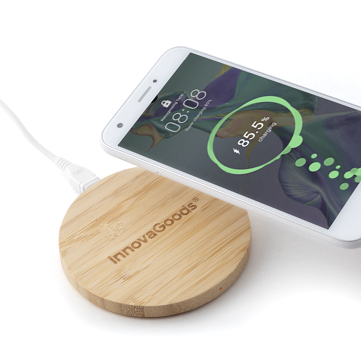 Trådlös laddare i bambu Wirber InnovaGoods - 17
