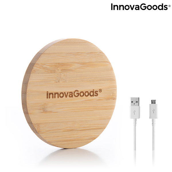 Trådlös laddare i bambu Wirber InnovaGoods - 4