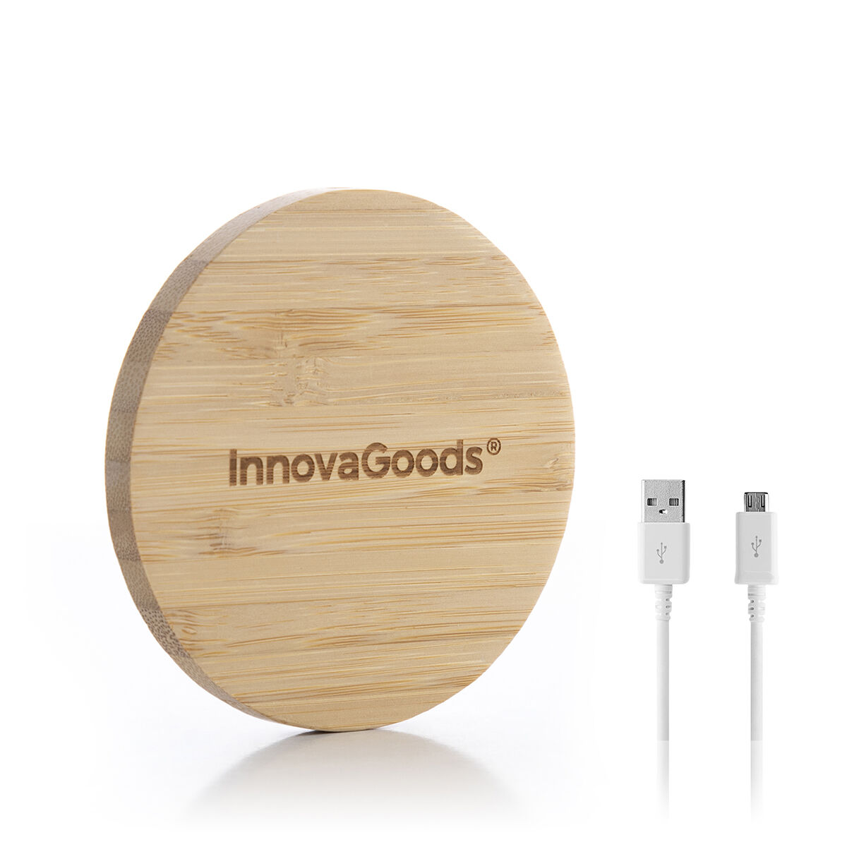 Trådlös laddare i bambu Wirber InnovaGoods - 12