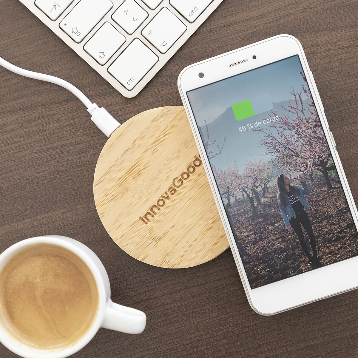 Trådlös laddare i bambu Wirber InnovaGoods - 21