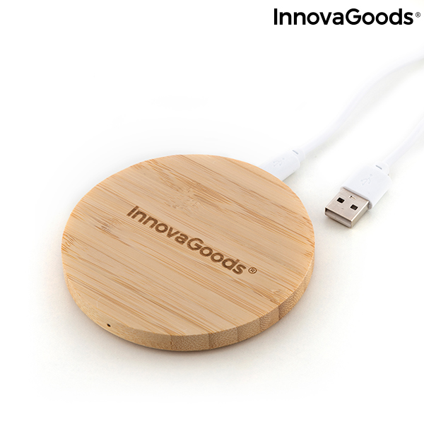 Trådlös laddare i bambu Wirber InnovaGoods - 3