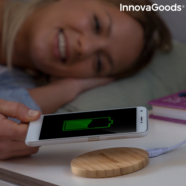 Trådlös laddare i bambu Wirber InnovaGoods - 8