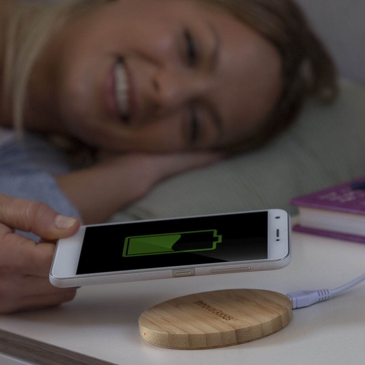 Trådlös laddare i bambu Wirber InnovaGoods - 20