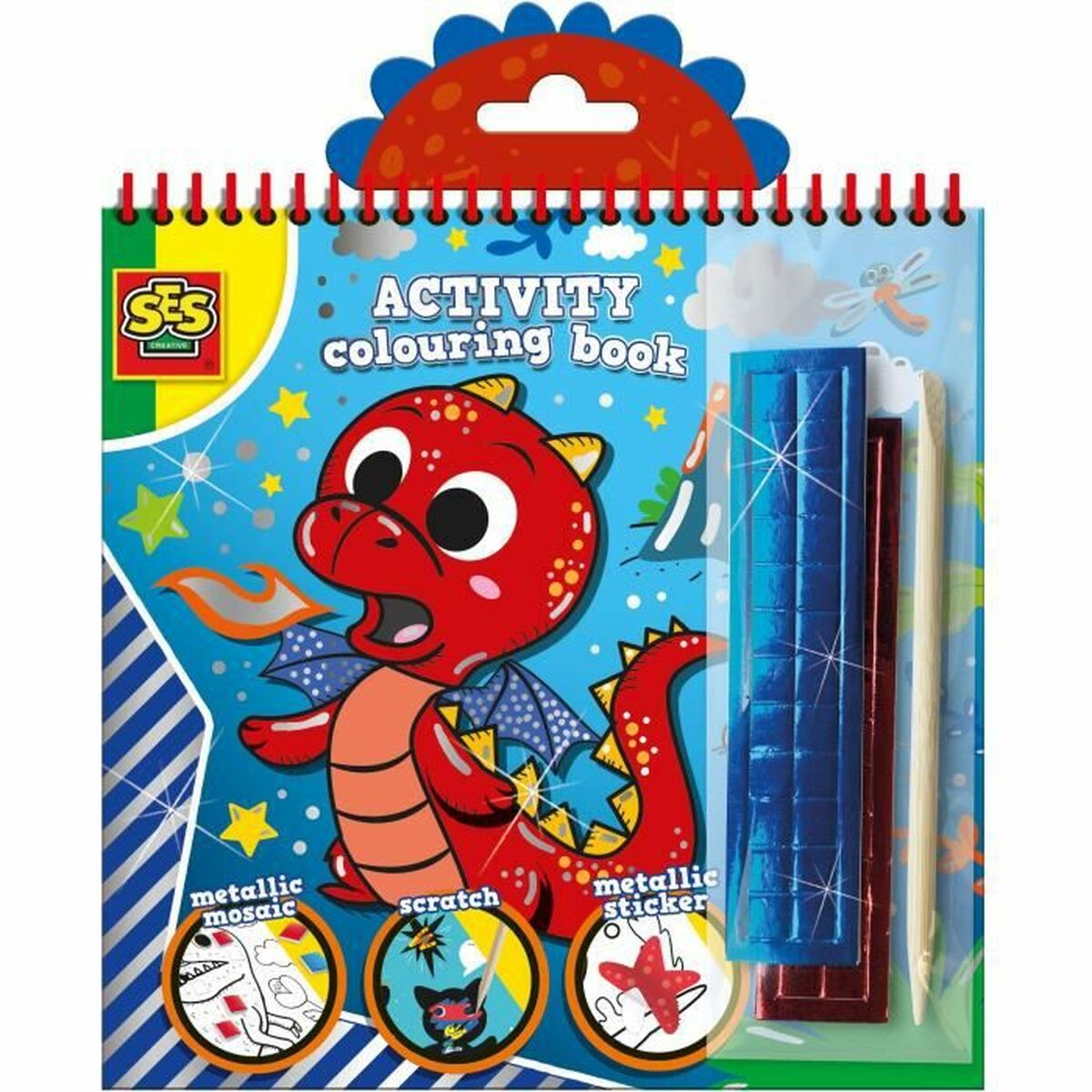 Målarbilder SES Creative Activity Colouring Book 3 i 1 Anteckningsbok - 4