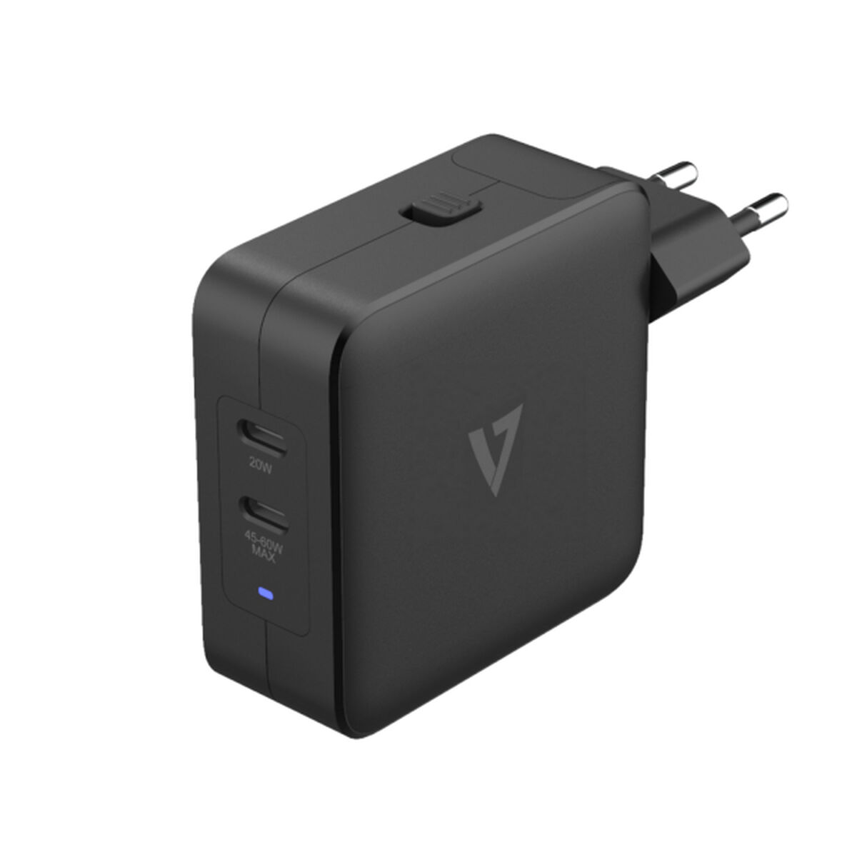 Bärbar laddare V7 ACUSBC65WGAN Svart - 3