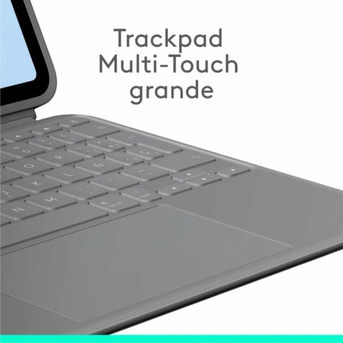 Fodral till Läsplatta Logitech iPad Air 2024 | iPad Air 2022 Grå Qwerty Spanska QWERTY - 4