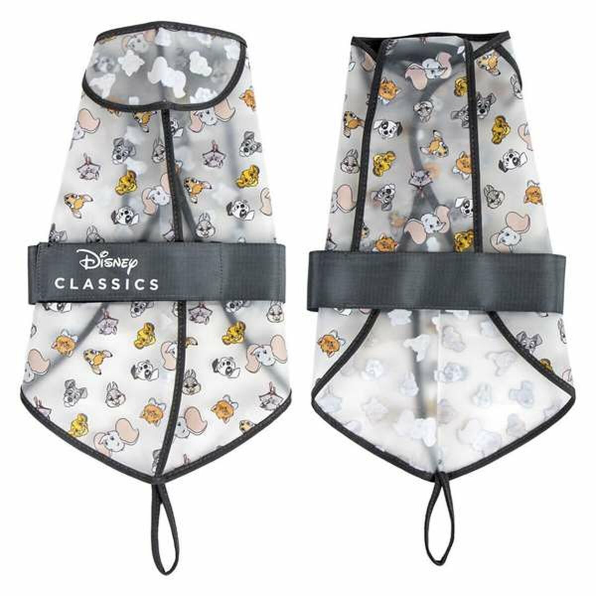Regnrock för hundar Disney Svart matte black XS