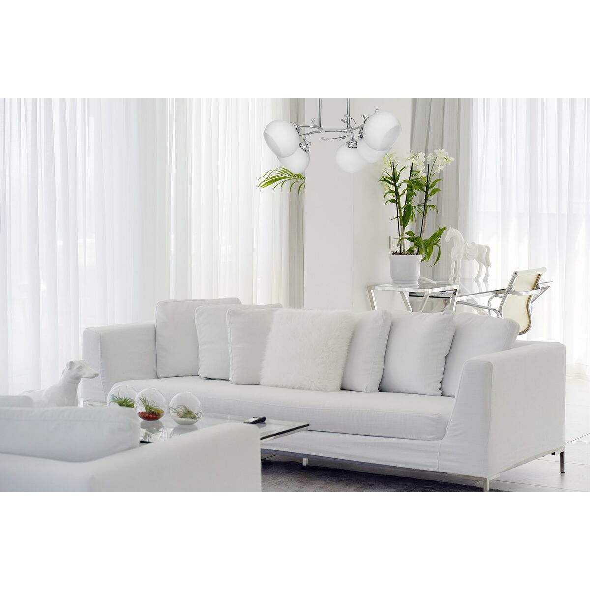 Taklampa Activejet AJE-IRMA 5P Vit Svart Silvrig Metall 40 W 50,9 x 28 x 46 cm - 3