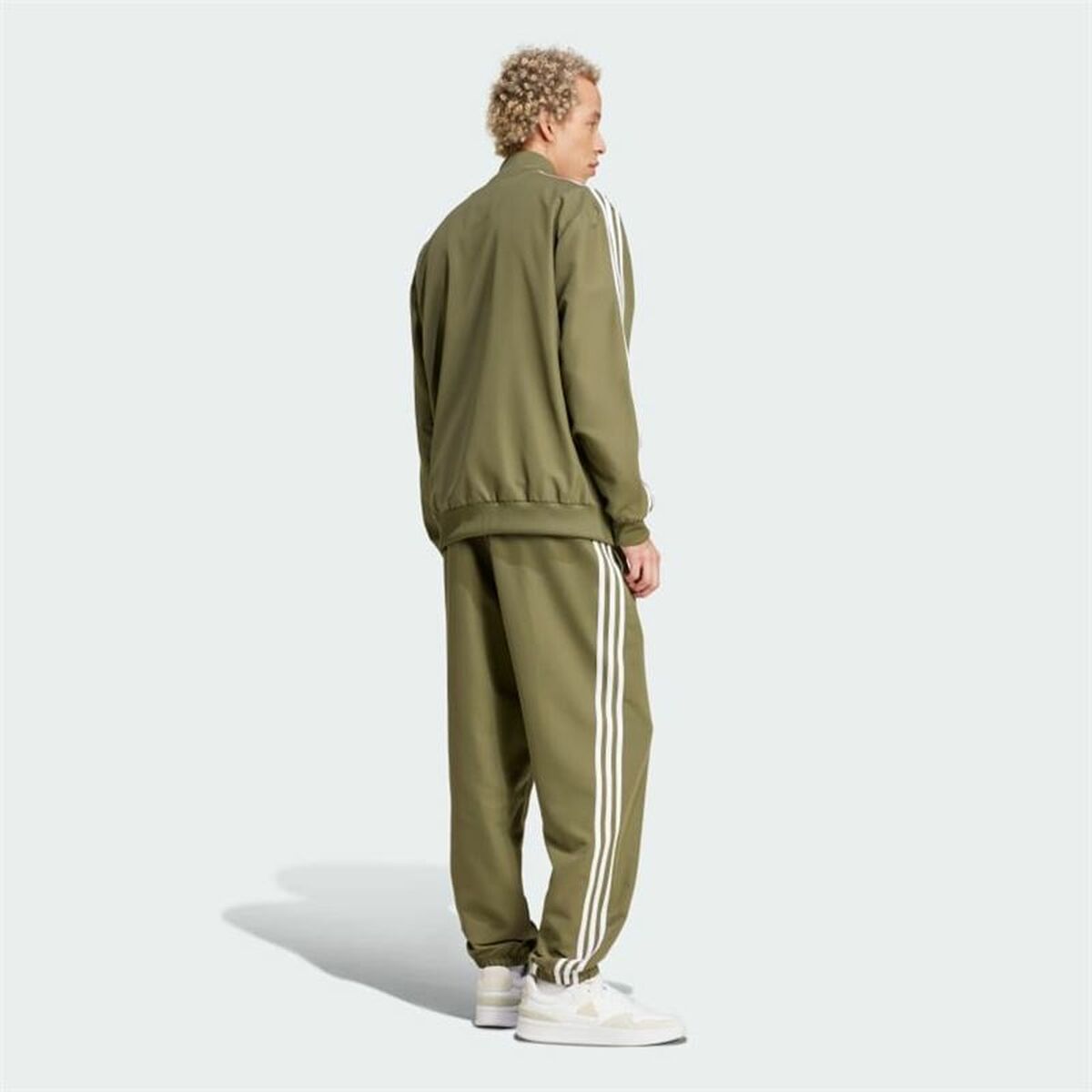Träningsoverall Adidas Basic 3S Woven Grön Män - 3
