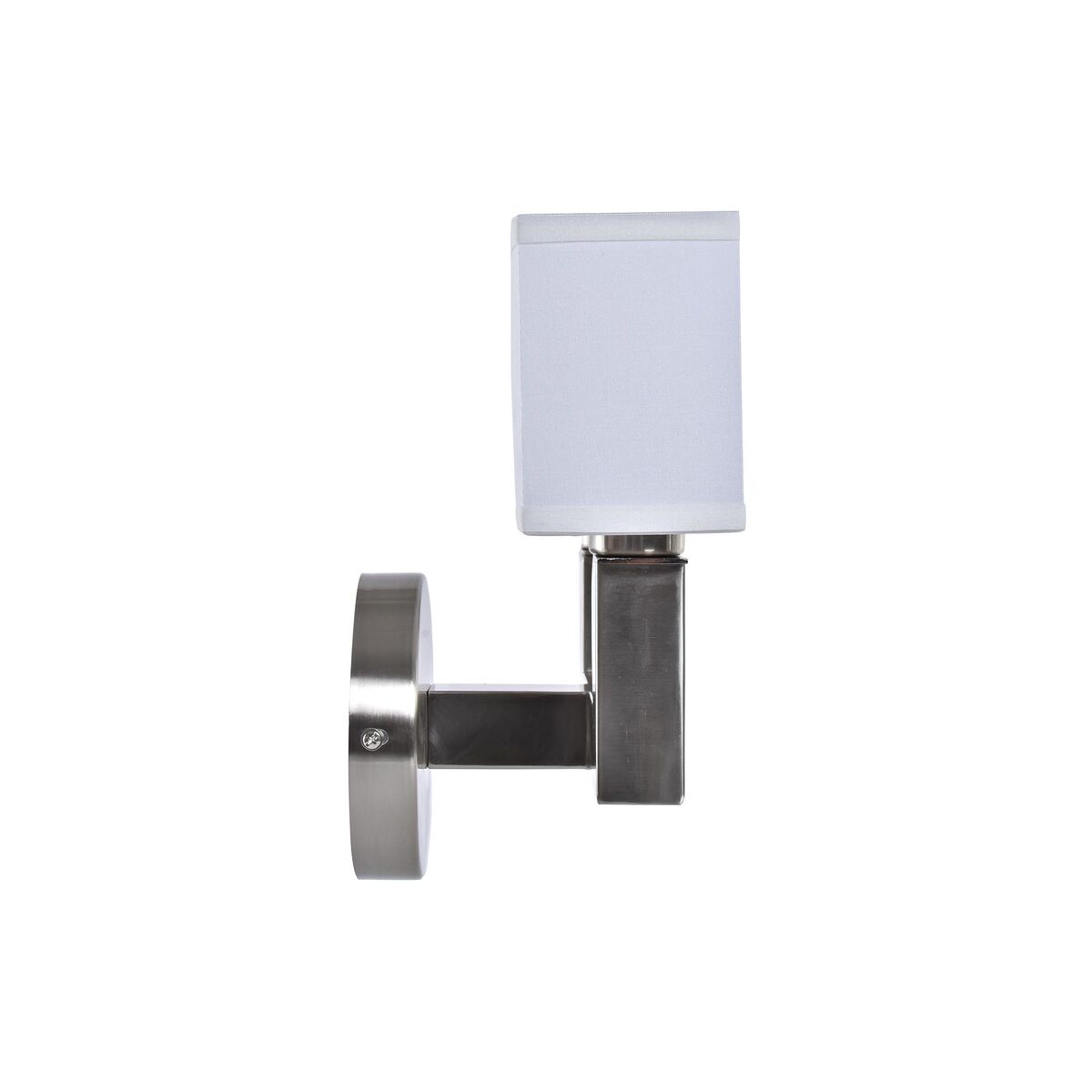 Vägglampa DKD Home Decor Silvrig Metall Polyester Vit 220 V 40 W (25 x 14 x 24 cm) - 3
