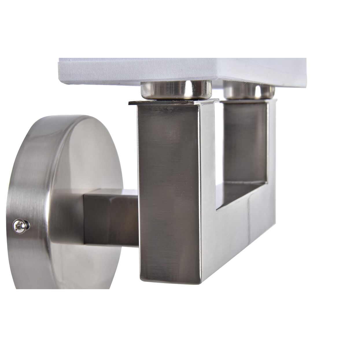 Vägglampa DKD Home Decor Silvrig Metall Polyester Vit 220 V 40 W (25 x 14 x 24 cm) - 7