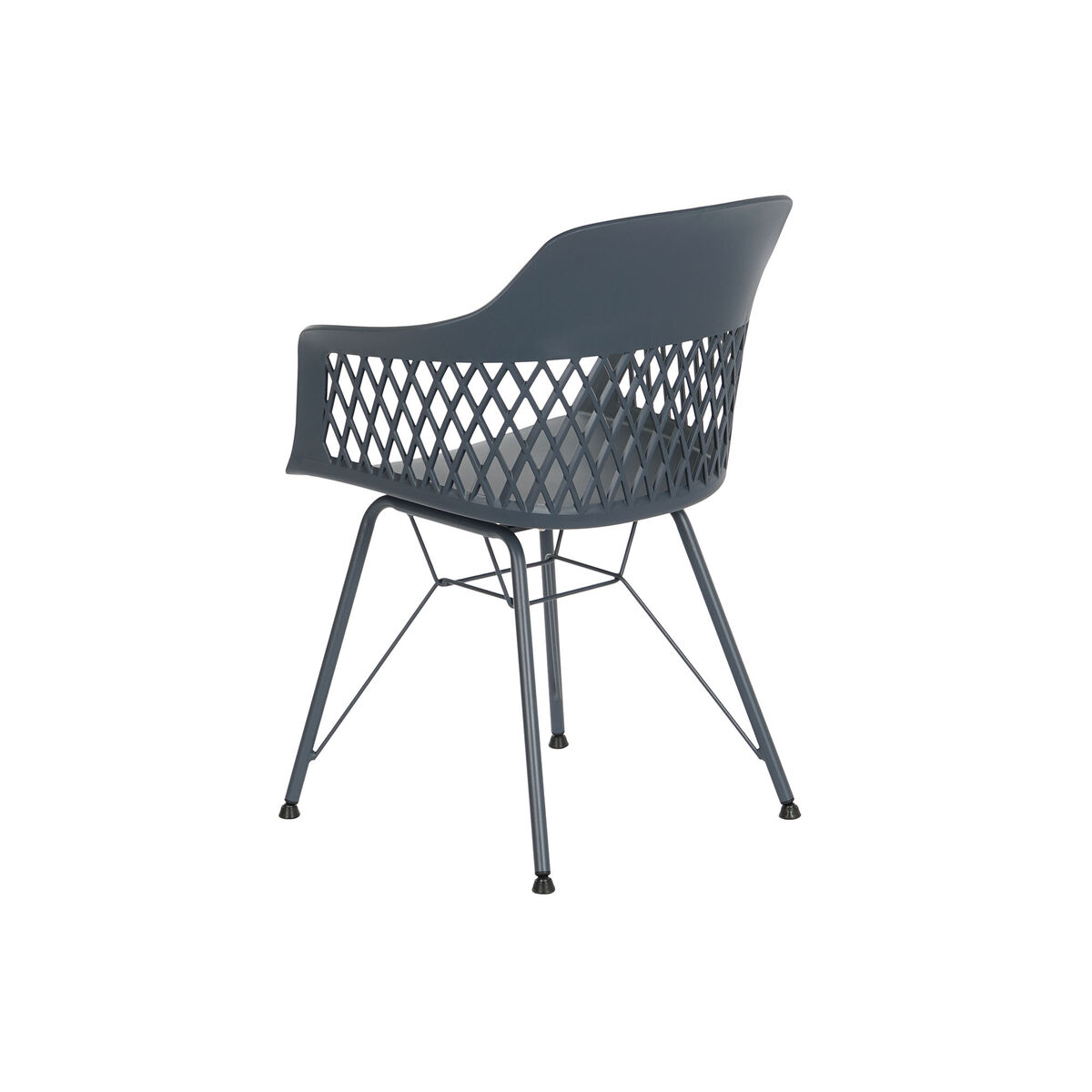 Matsalsstol DKD Home Decor Blå Marinblå 57 x 57 x 80,5 cm - 4