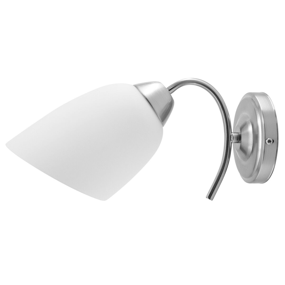 Vägglykta Activejet NIKITA 1P Nikiel Vit ickel Metall Glas 60 W 220-240 V 26 x 12 x 12,5 cm 30 x 12 x 15 cm (1 Delar) - 5
