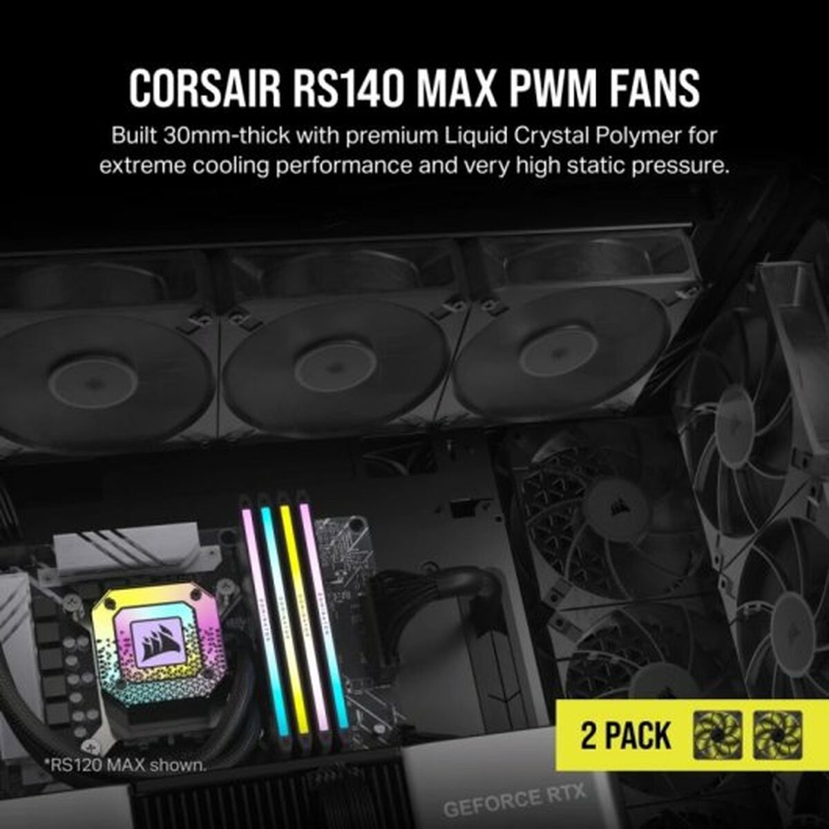 Lådfläkt Corsair RS120 MAX PWM - 4