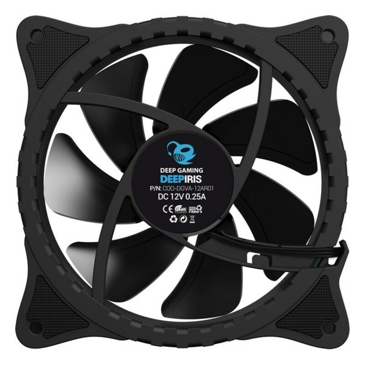 Lådfläkt CoolBox DEEP Iris Ø 12 cm 1100 rpm RGB Ø 12 cm - 4