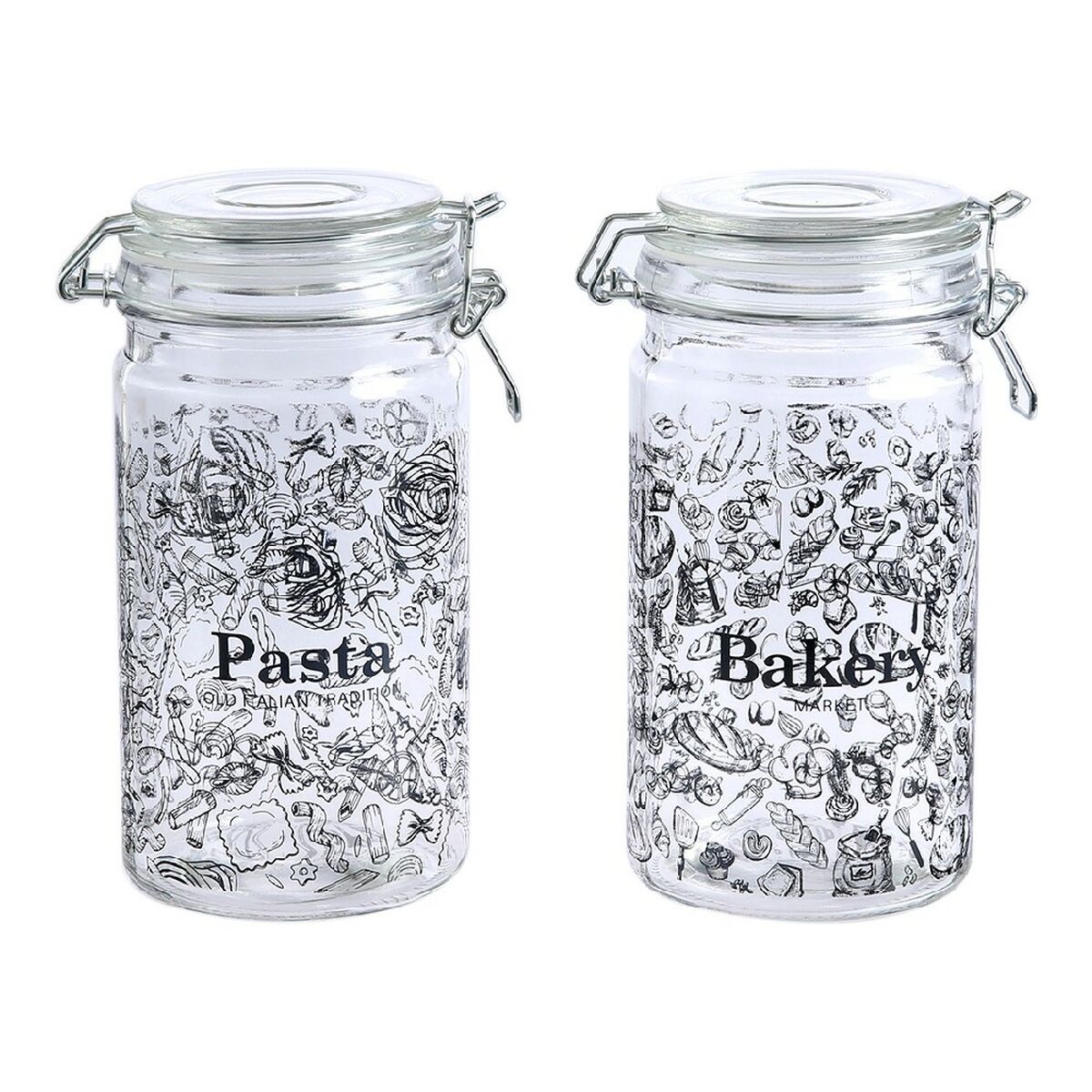Burk DKD Home Decor Glas Traditionell 10 x 12.5 x 20 cm 1 L (2 pcs) - 4