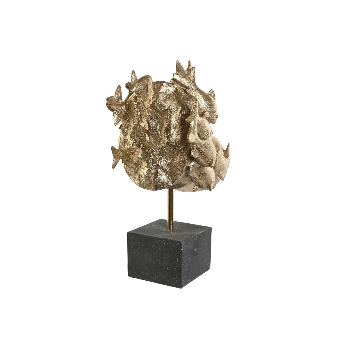 Prydnadsfigur Home ESPRIT Svart Gyllene Flodhäst 33 x 21,5 x 45 cm - 4