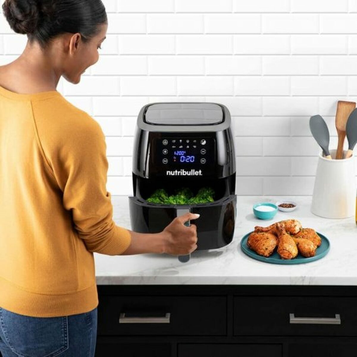 Luftfritös Nutribullet Air Fryer XXL Digital Svart 7 L 1800 W - 4
