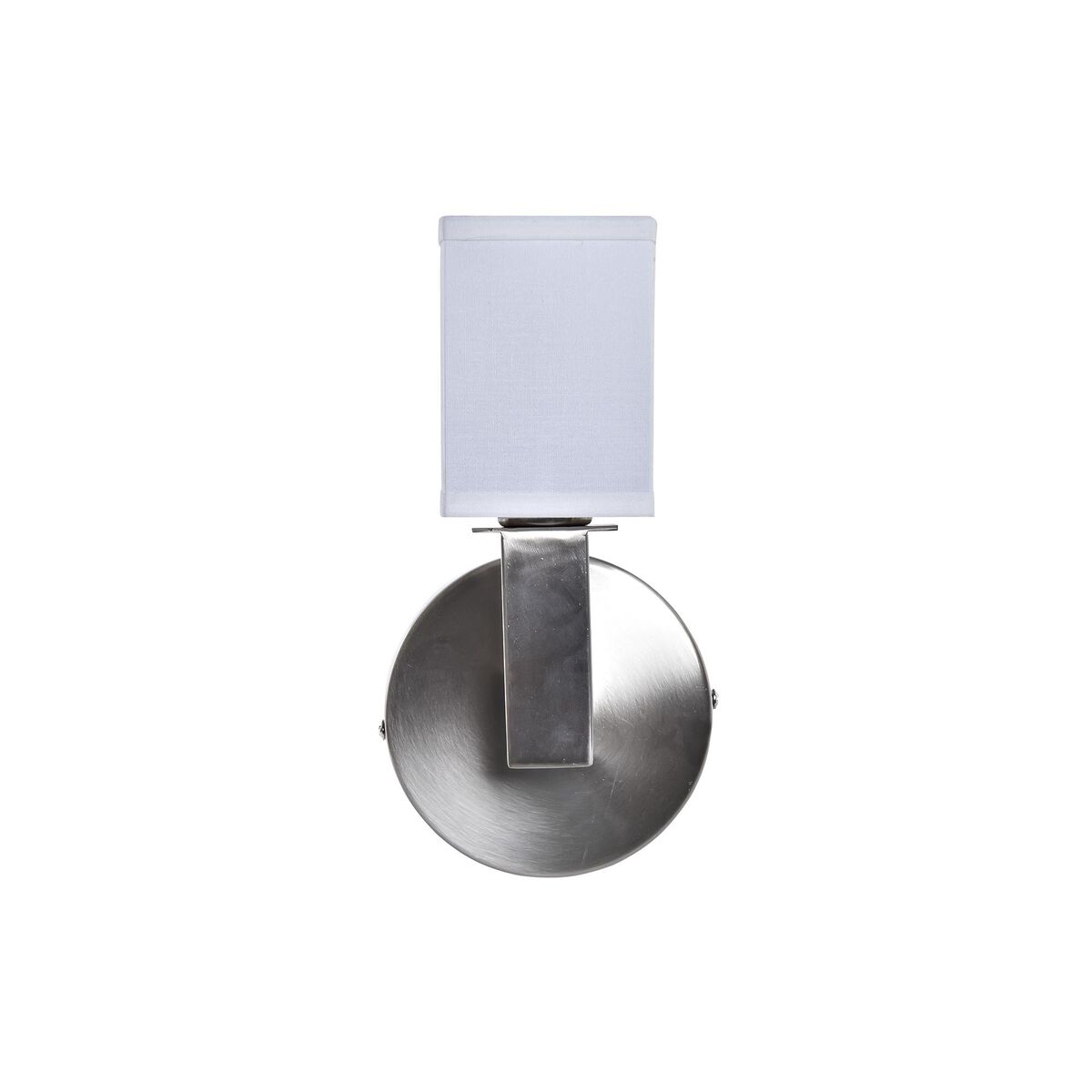 Vägglampa DKD Home Decor Silvrig Metall Polyester Vit 220 V 40 W (12 x 10 x 22 cm) - 3