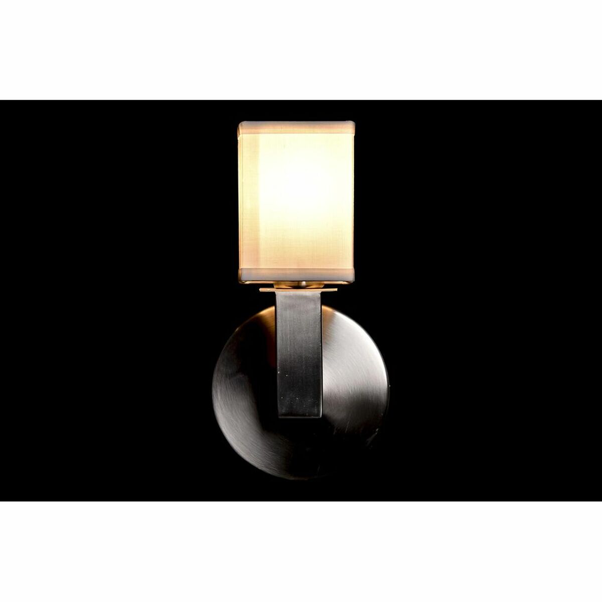 Vägglampa DKD Home Decor Silvrig Metall Polyester Vit 220 V 40 W (12 x 10 x 22 cm) - 2