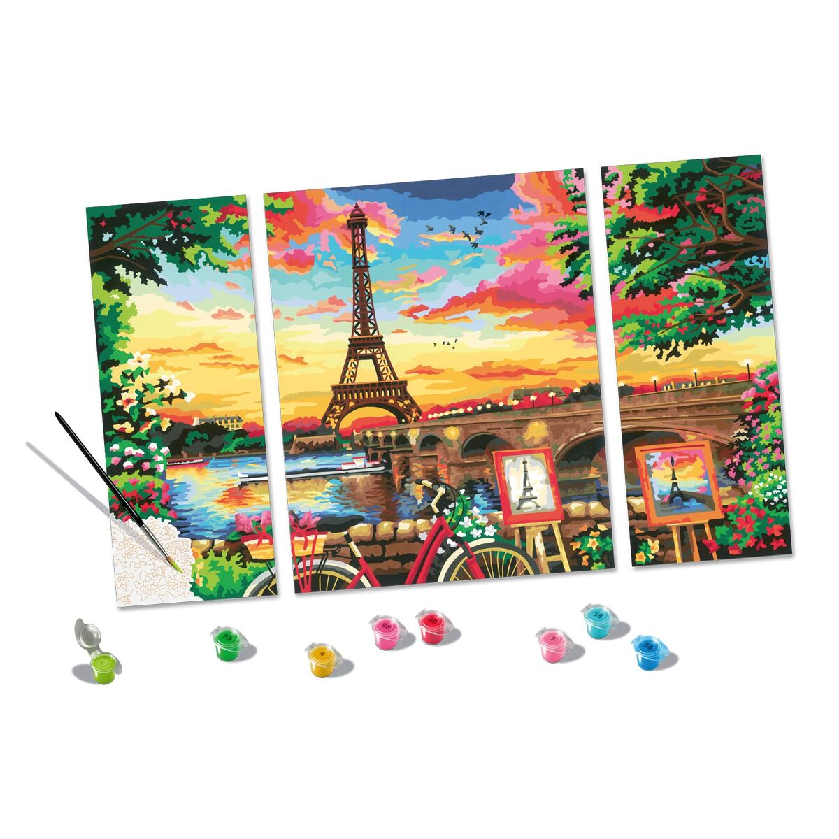 Målning med siffror Ravensburger 20134 80 x 50 cm 4 Delar 1 Delar 4 antal - 6