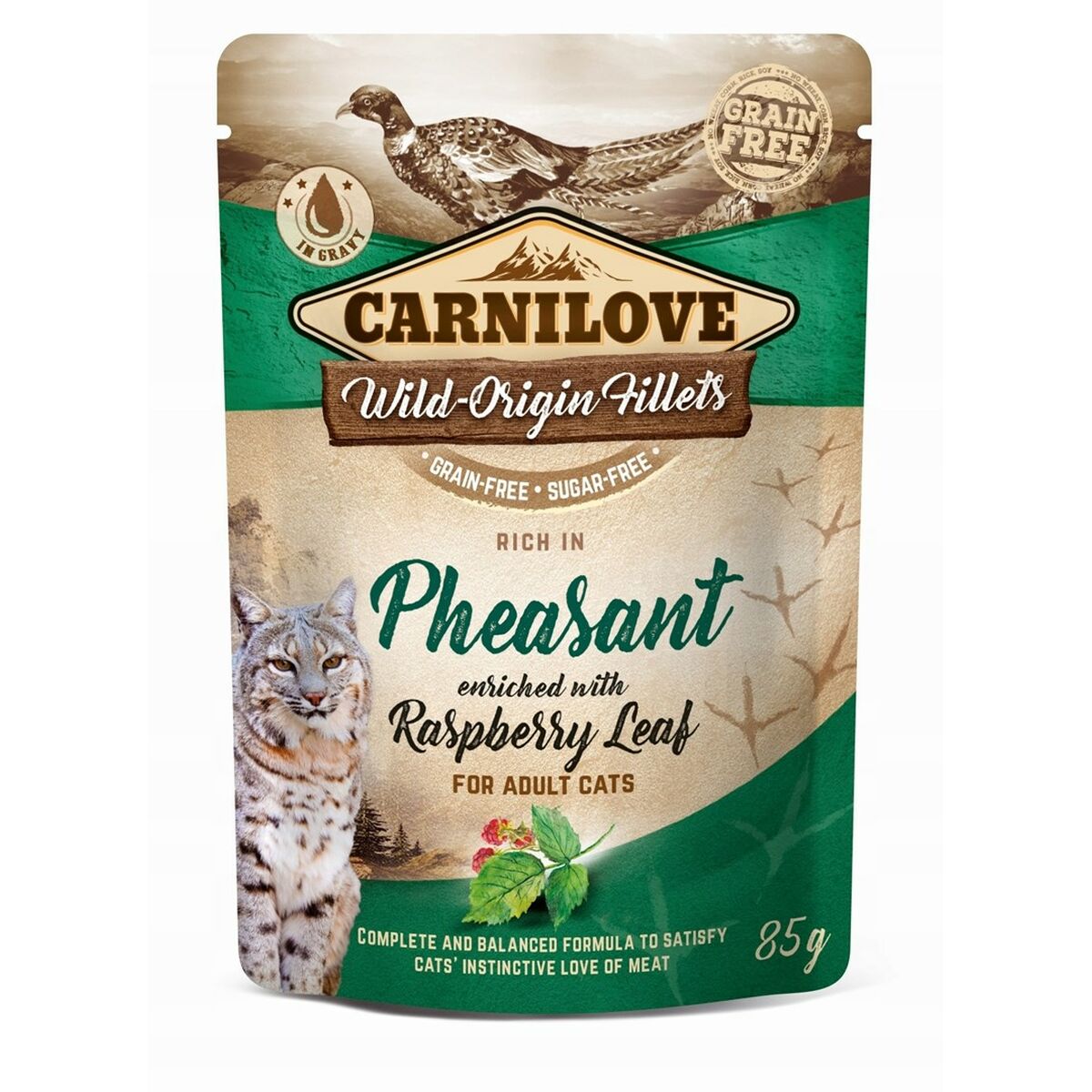 Kattmat Carnilove Cat Pouch Hallon Fasan 85 g