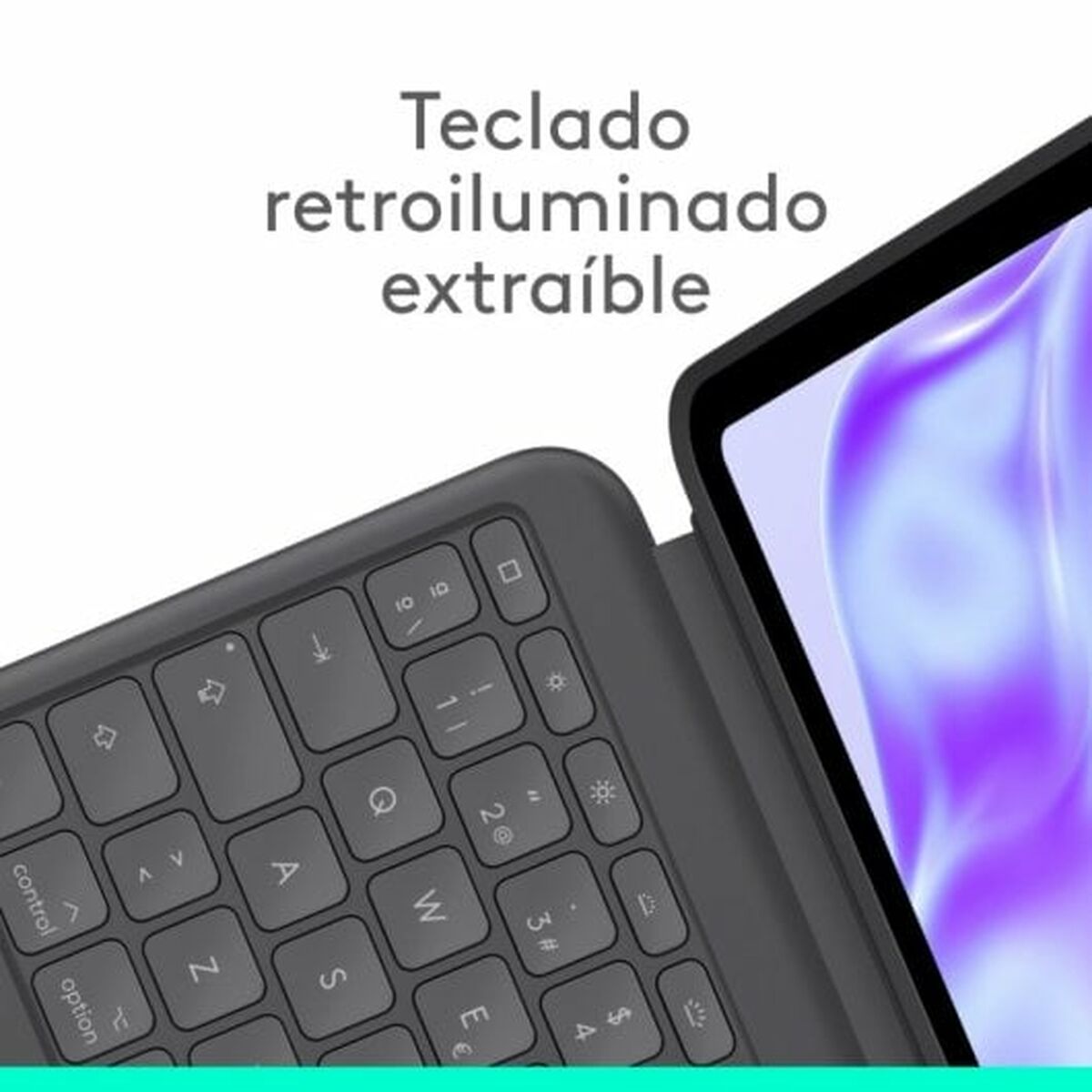 Fodral till Läsplatta Logitech iPad Pro 2024 Svart Qwerty Spanska QWERTY - 3