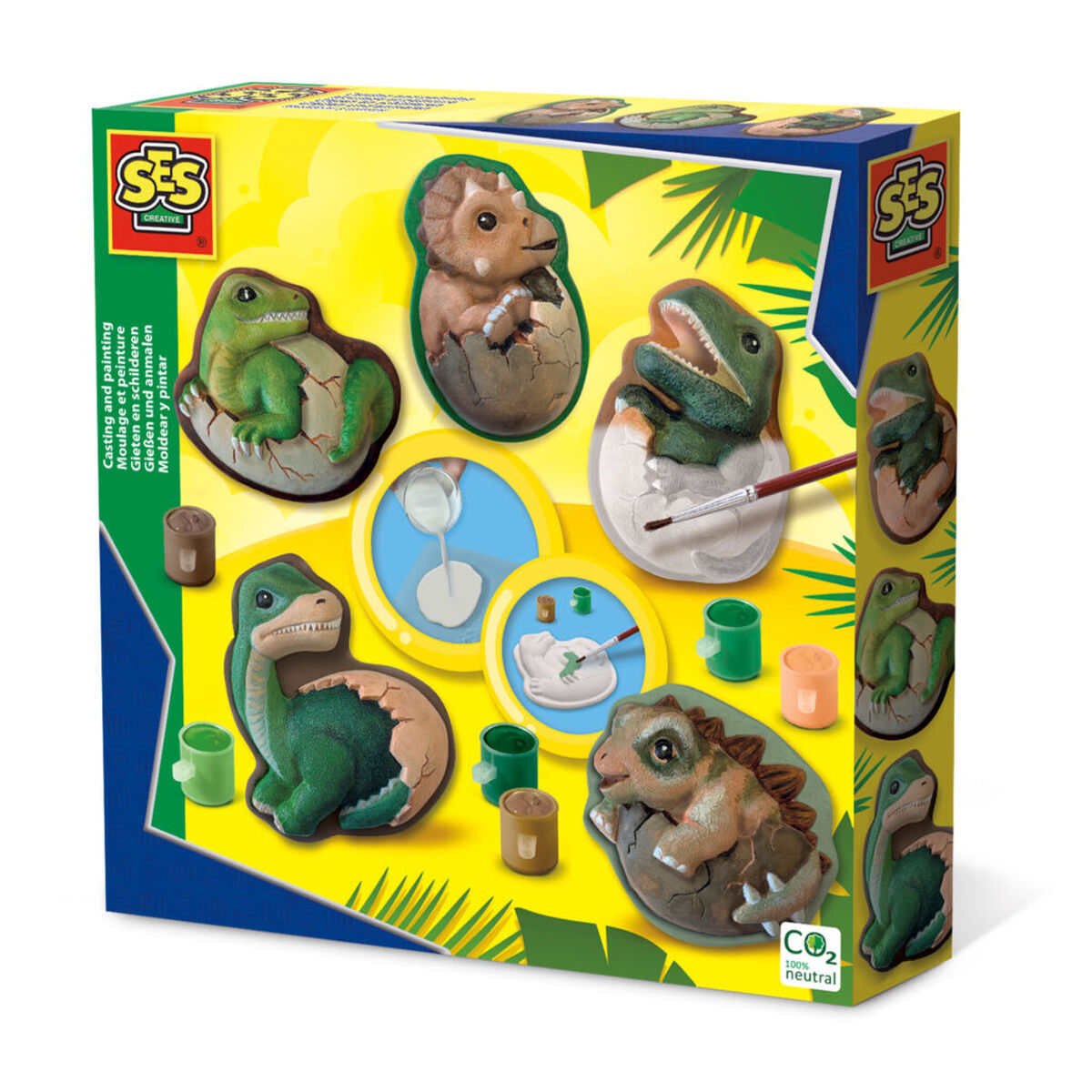 Modell-lera SES Creative   Gjutsats Dinosaurier - 5