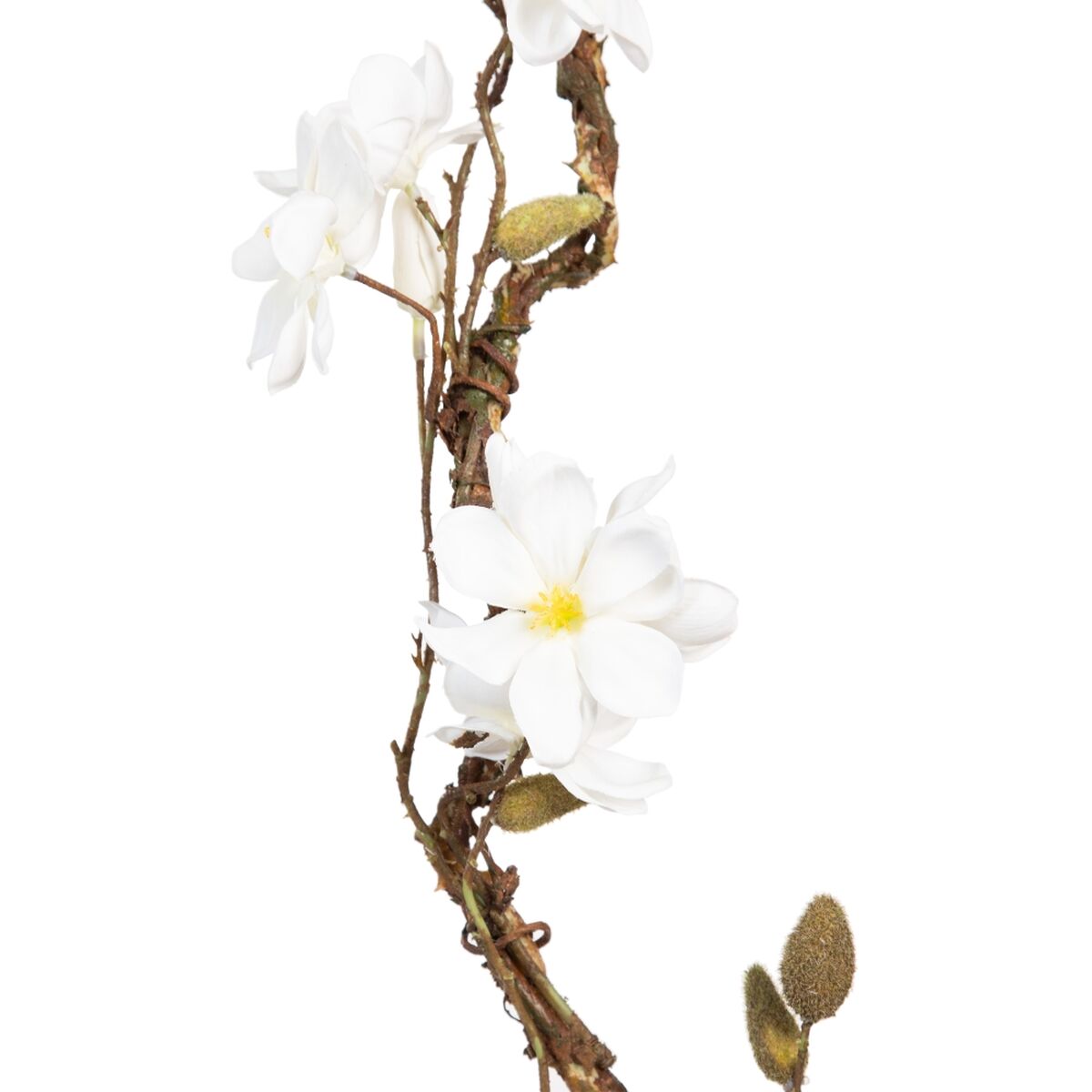 Dekorativ blomma Vit Grön 30 x 10 x 91 cm - 5
