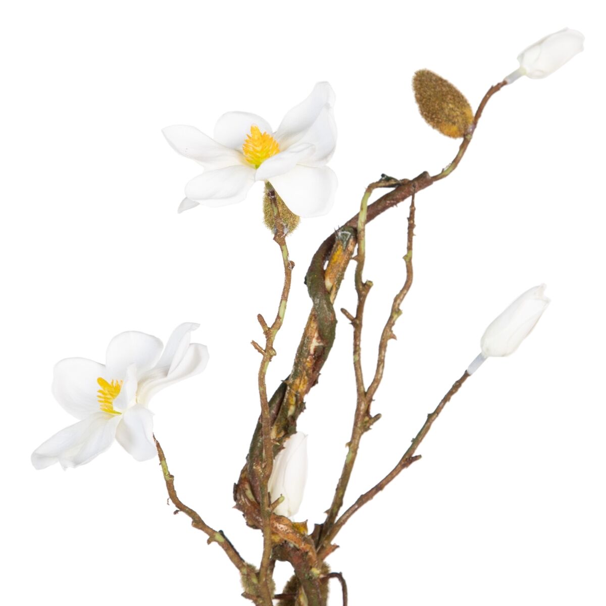 Dekorativ blomma Vit Grön 30 x 10 x 91 cm - 6