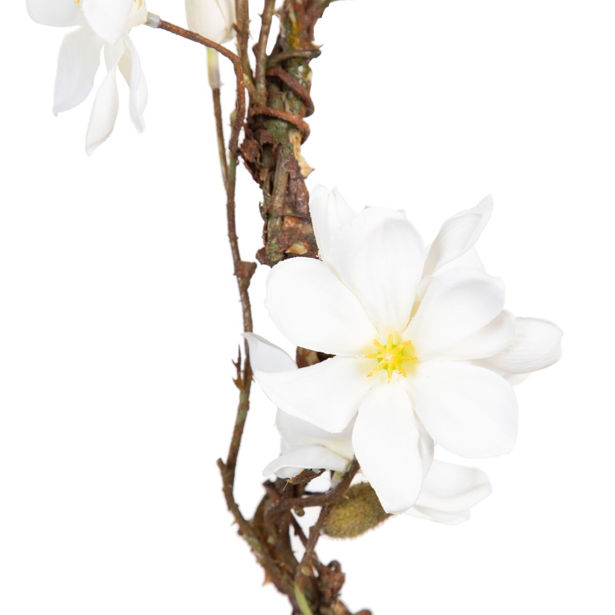 Dekorativ blomma Vit Grön 30 x 10 x 91 cm - 2