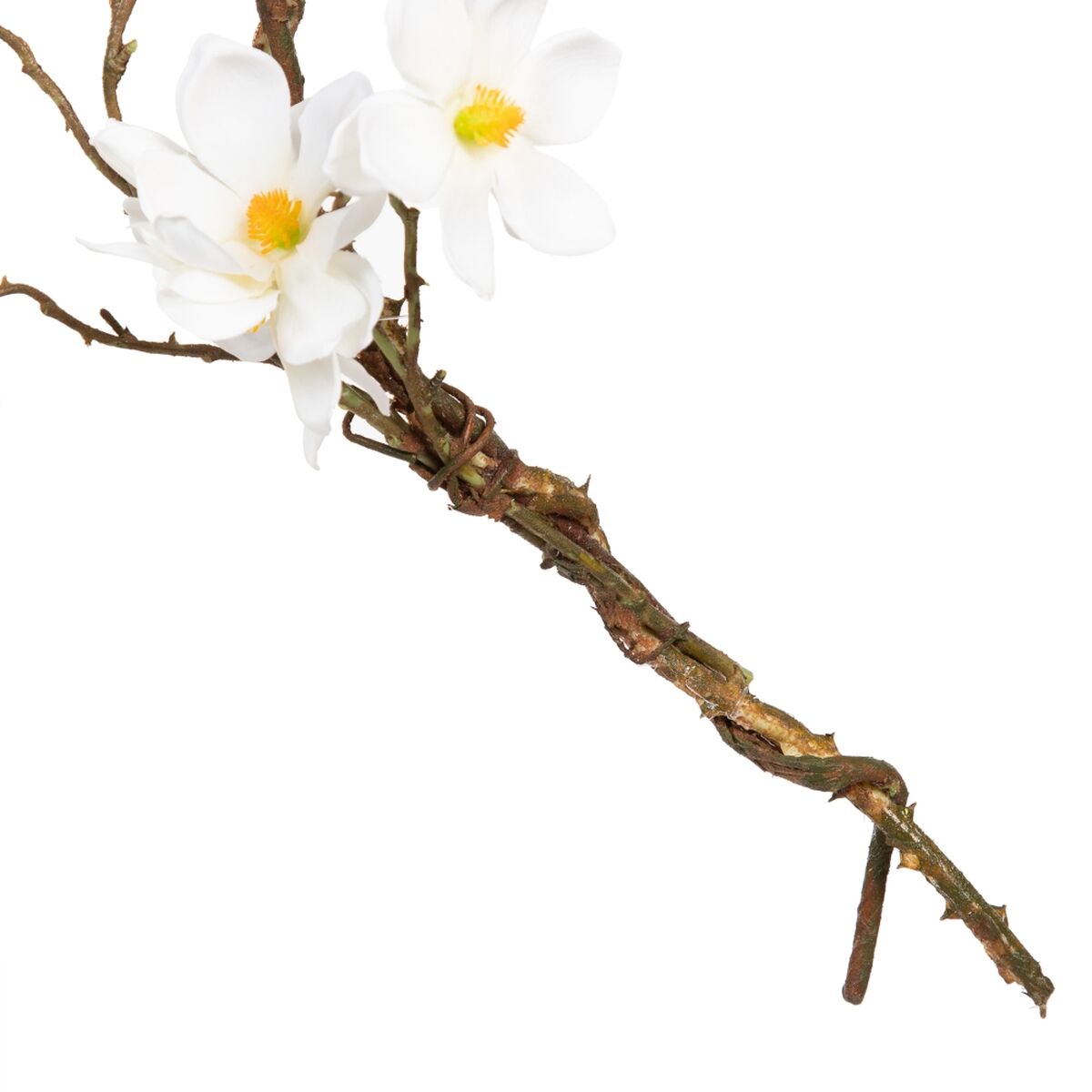 Dekorativ blomma Vit Grön 30 x 10 x 91 cm - 4
